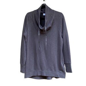 COLUMBIA Women’s Pullover Gray Cowl Neck Long Sleeve Size Latge